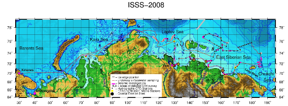 Scientific cruise route